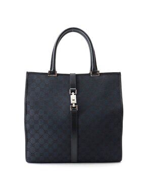 Gucci Tote GG Canvas Jackie 002 Black